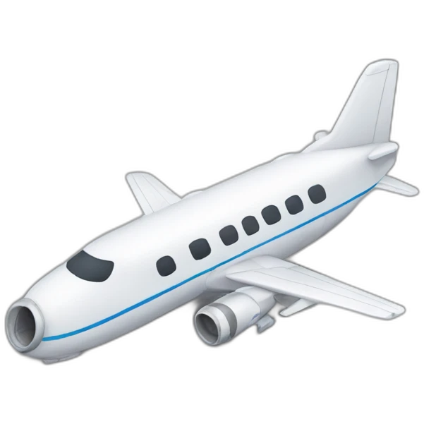 fallen airplane emoji