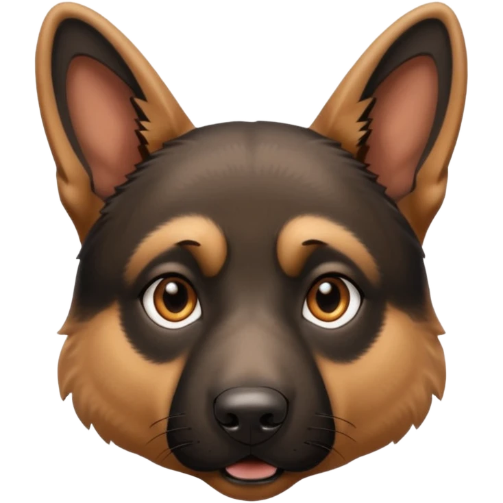 German shepherd dog head only emoji