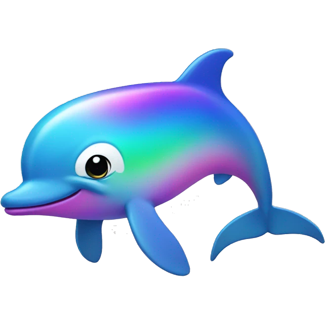 Rainbow dolphin  emoji