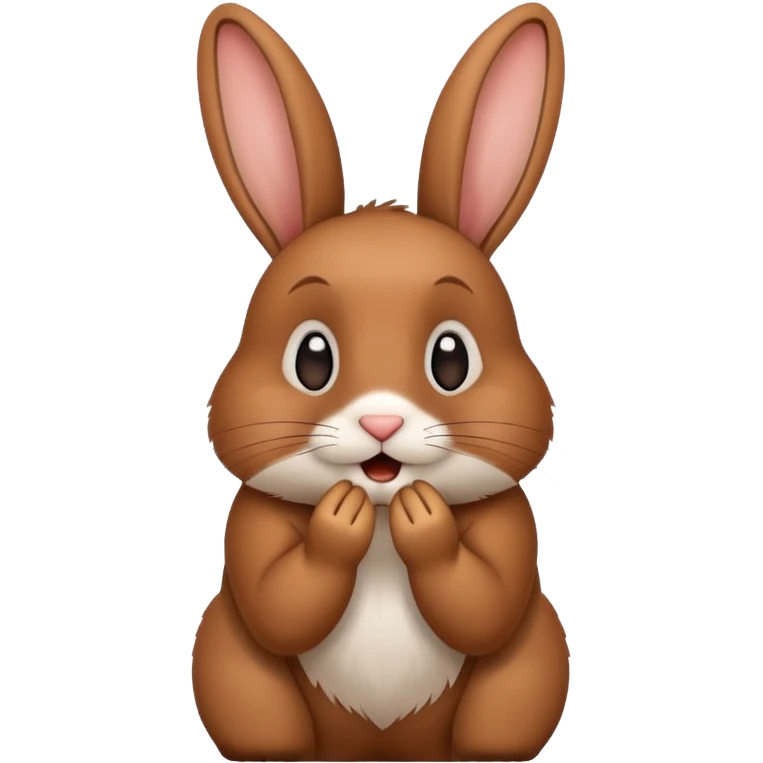 Rabbit more excited  emoji