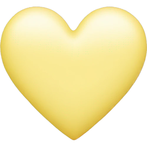 pastel yellow heart emoji