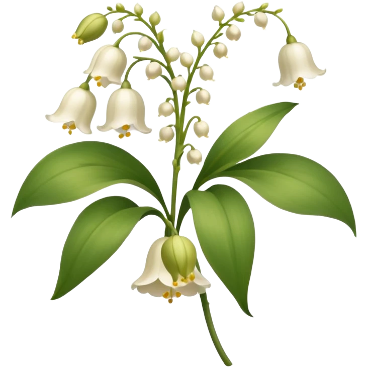 Beige Lily of the valley flower emoji