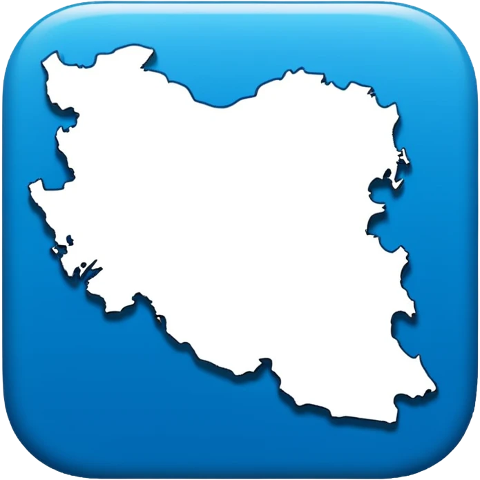 iran map outline emoji