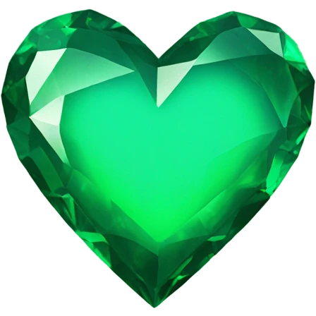 emerald green heart emoji