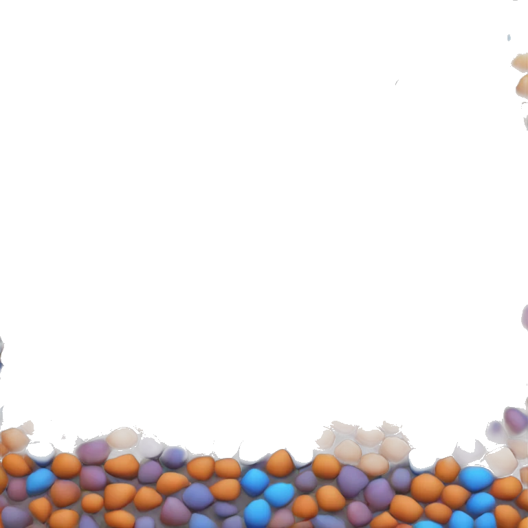 3d surface mesh multi color  emoji
