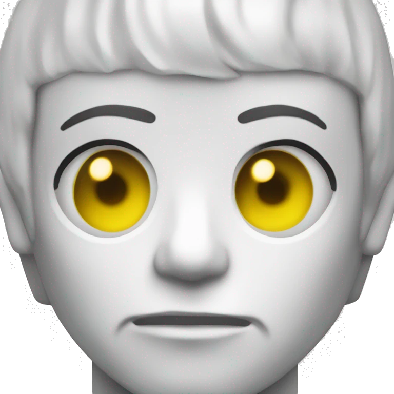 Data the white android with yellow eyes from Star Trek emoji