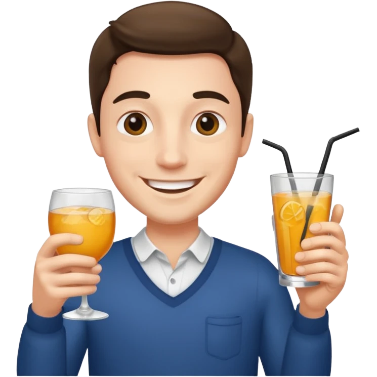 man with drink  emoji