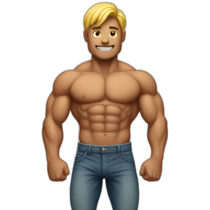 Muscular body emoji
