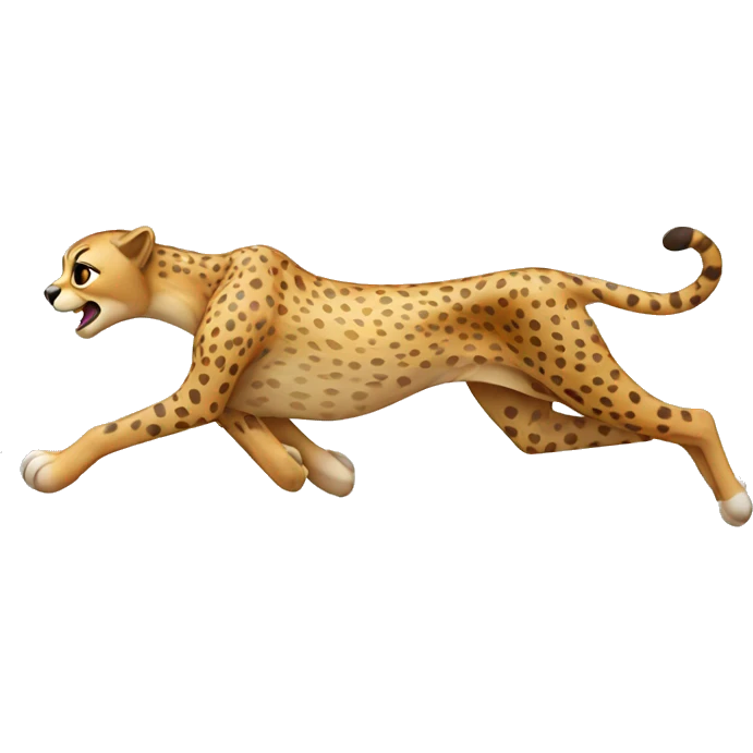 running cheetah emoji