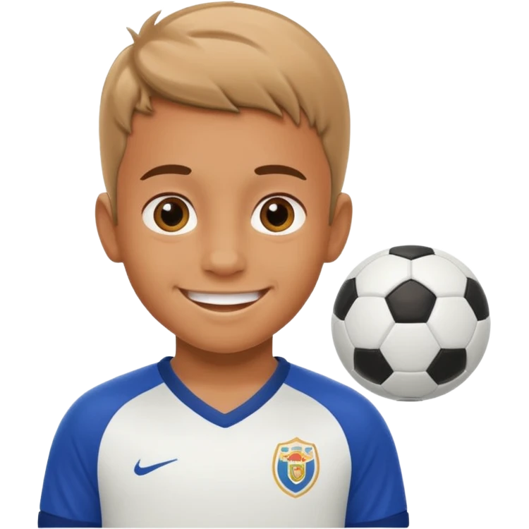 kid playing soccer emoji