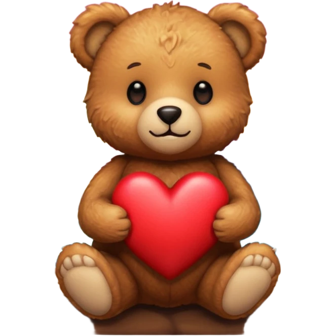 Teddy bear and sunset emoji