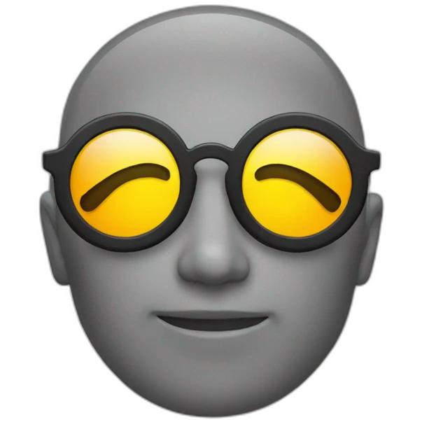 circle glasses emoji