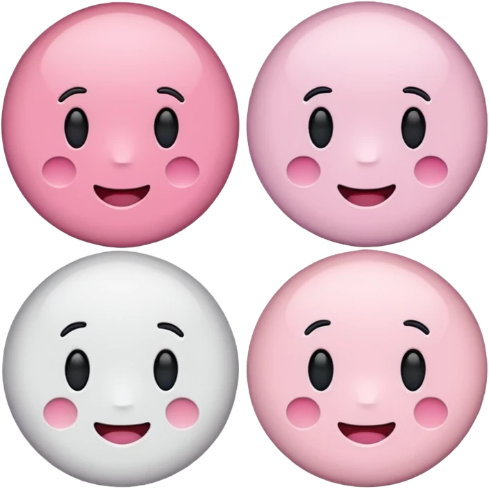 🧡이모티콘에 흰색을 섞어서 파스텔톤으로 바꿈 모양은 똑같이 색만 다르게 emoji