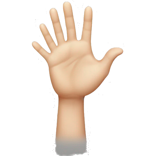 Thank you hands with hears emoji