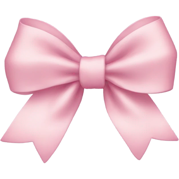 pastel pink bow emoji