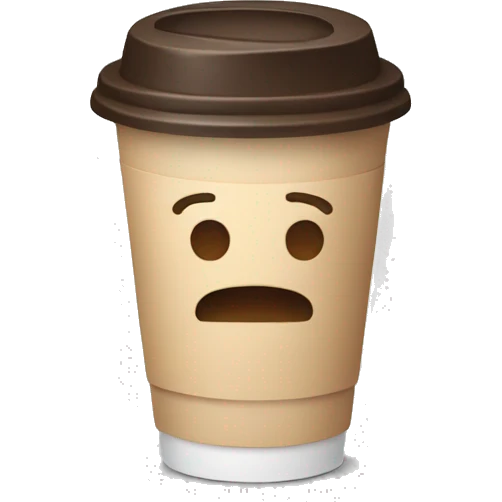 A cup of coffee to go emoji