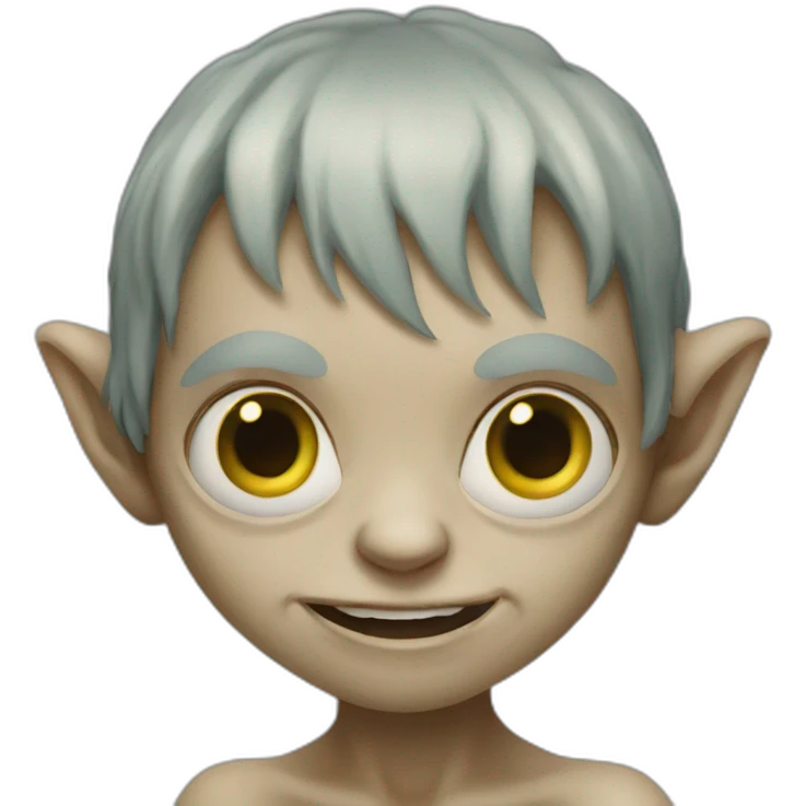 Gollum en femme emoji