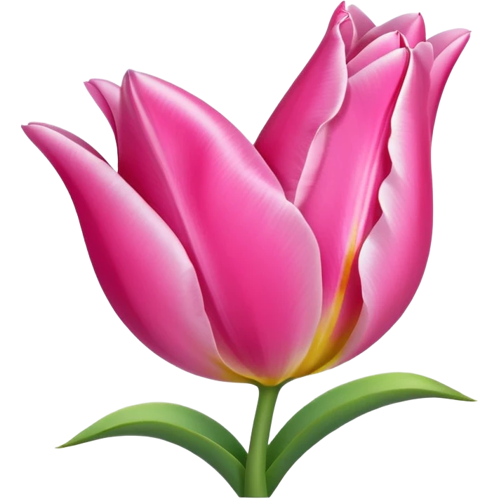 Corazón rosa y tulipán rosa emoji