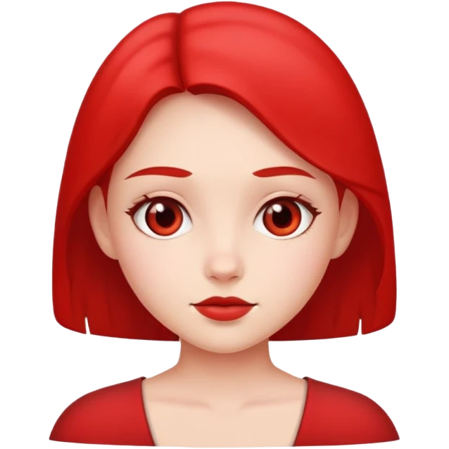 Girl in red emoji