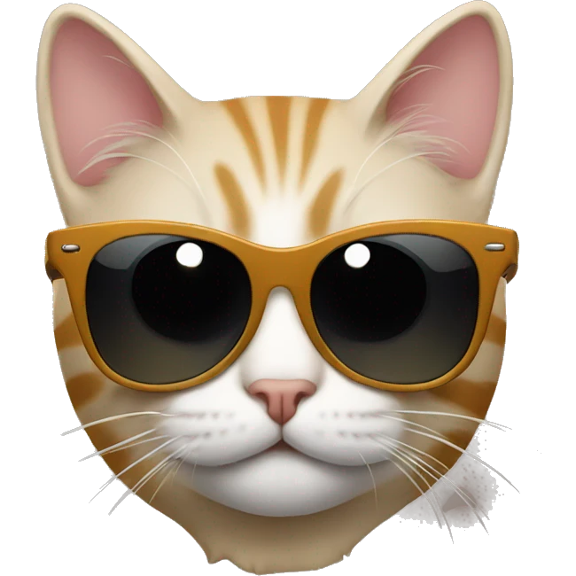 Cat with sunglasses emoji