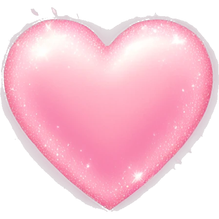 Light pink heart with sparkles  emoji