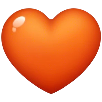 Reddish orange heart emoji