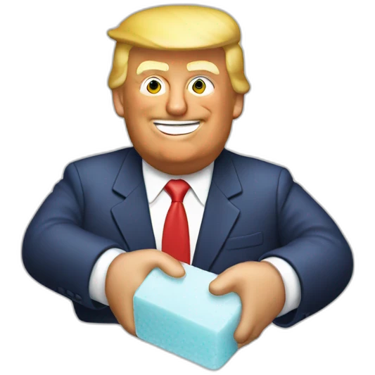 trump-holding-soap emoji