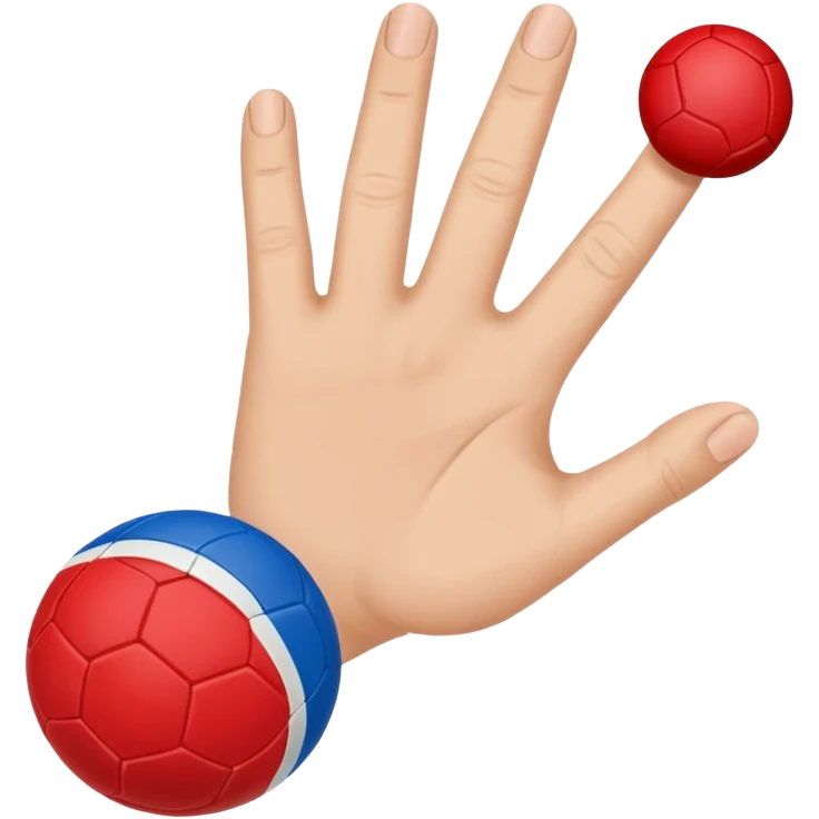 Finger football first in blue (#00A3E0) and red (#F9423A)  emoji