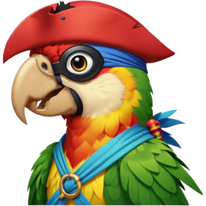 pirate and parrot emoji