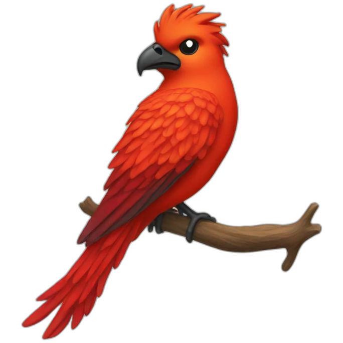 red firebird emoji