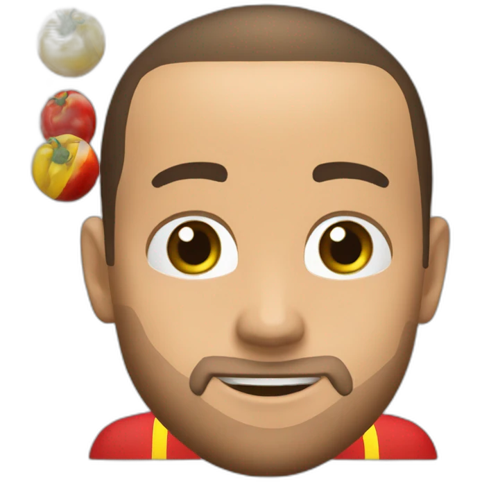 Eden hazard avec une vareuse de la belgique emoji
