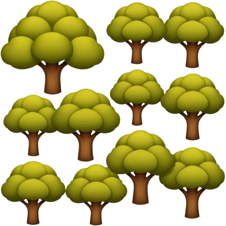 Folhas de árvore soltas caindo/voando (sem a árvore) emoji