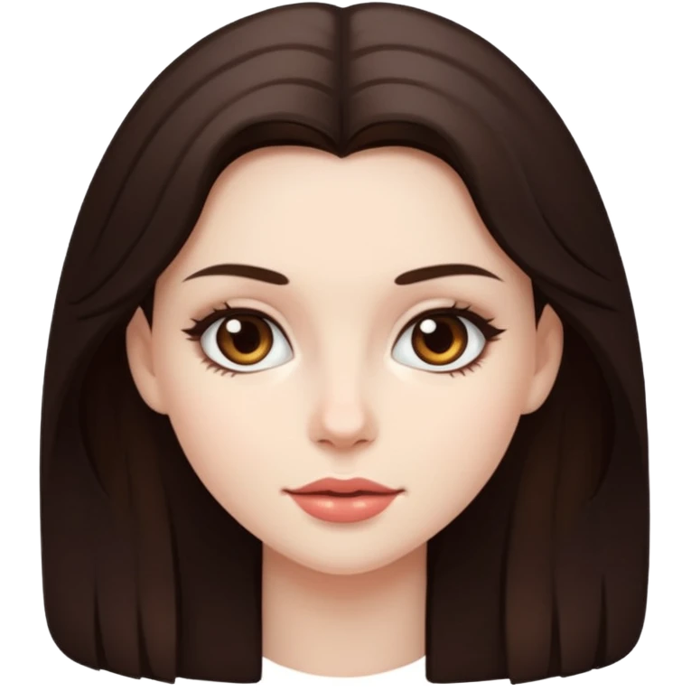 rich brunette girl emoji