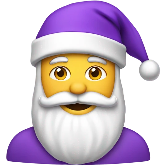 santa with a purple hat emoji