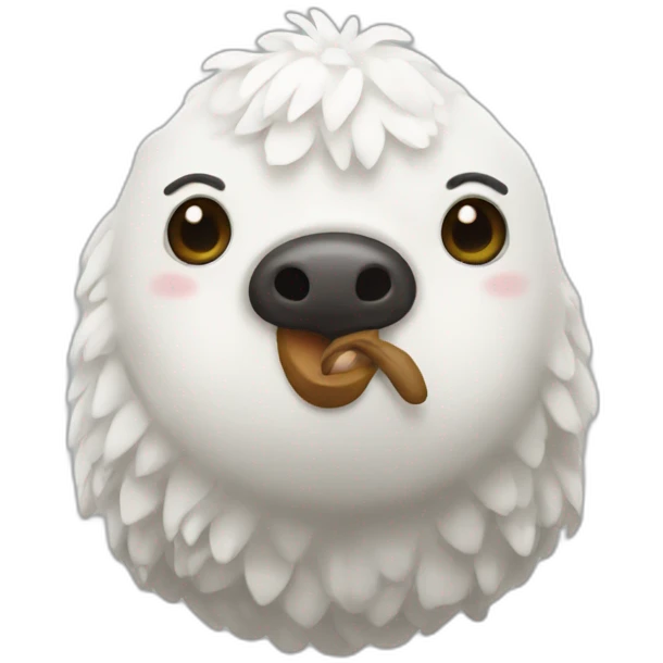 Un caca blanc emoji