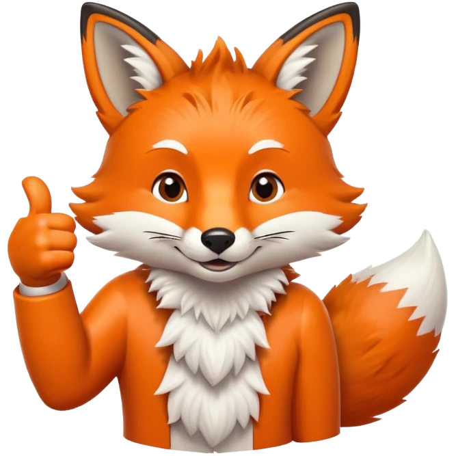 fox thumbs up  emoji