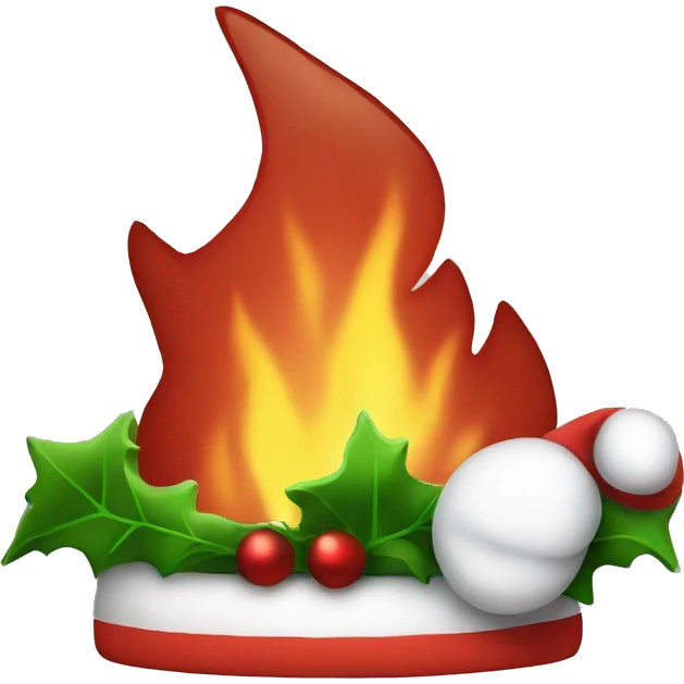 fire christmas free emoji