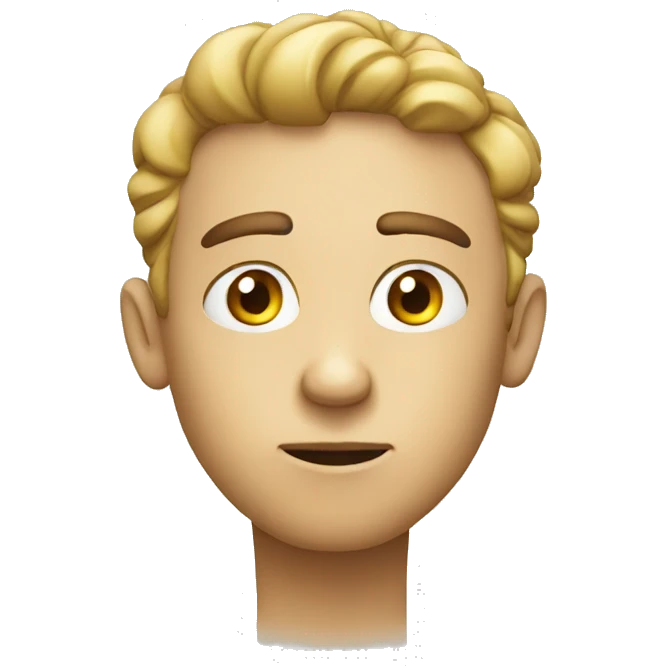 thinking man cartoon emoji