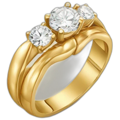 Dos anillos de matrimonio emoji