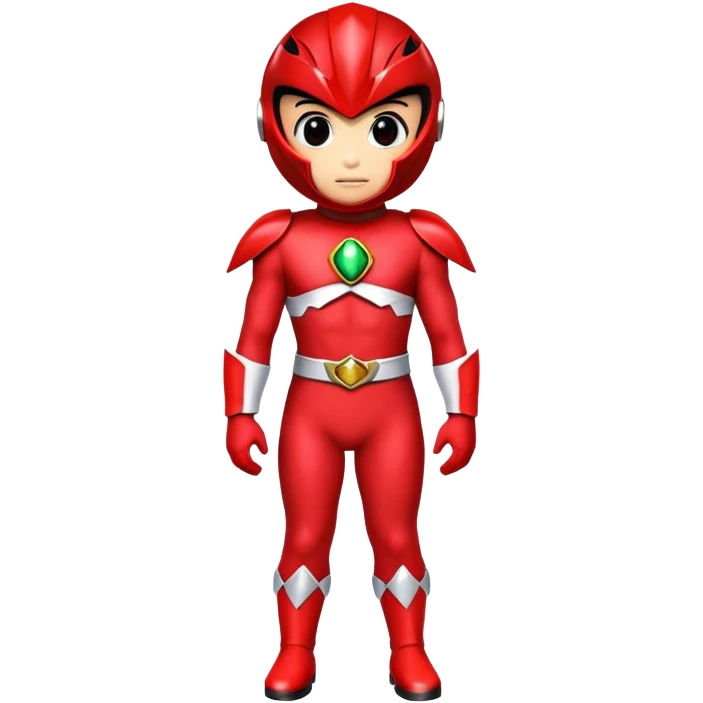 Red power rangers  emoji