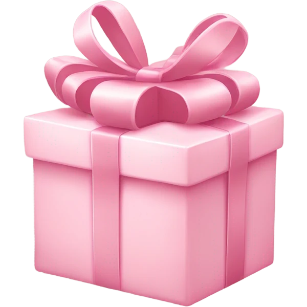 heart shaped gift light pink color emoji