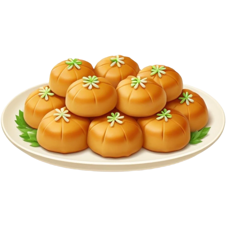 Northeastern Chinese sweet and sour pork Guo Bao Rou crispy outside tender inside, simplified emoji style with bold outlines and bright colors, cartoon style Dongbei specialty dish emoji