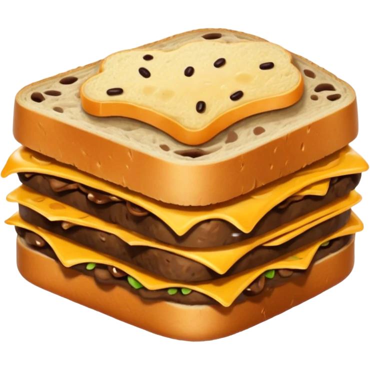 a turd sandwich emoji