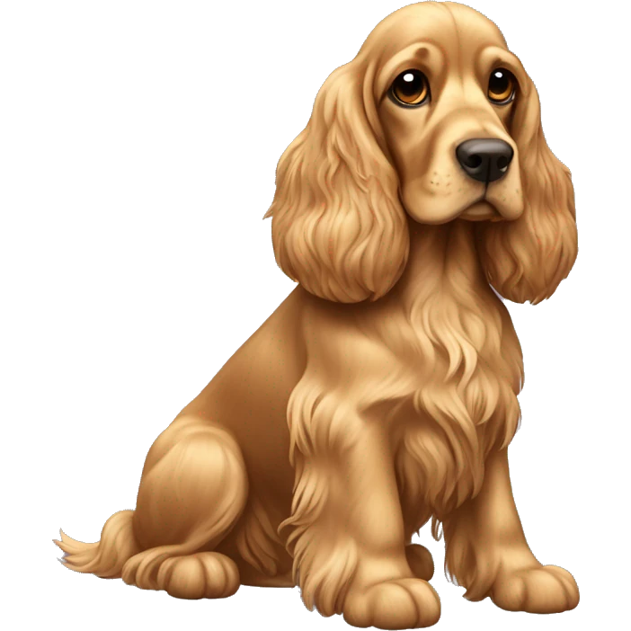 Eglish cocker spaniel golden emoji