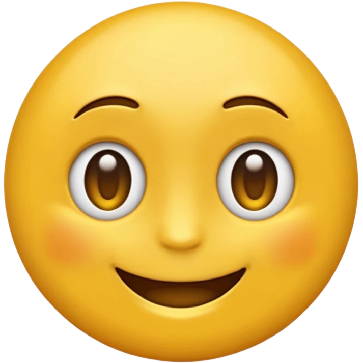 Emoji rond et jaune qui regarde à gauche de lui  emoji