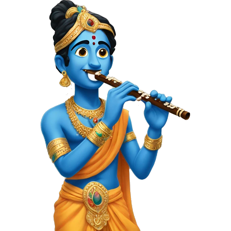 Krishna with flute  emoji