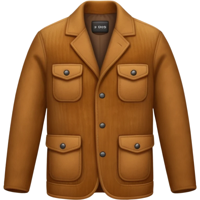 Corduroy patterned jacket with ridges emoji