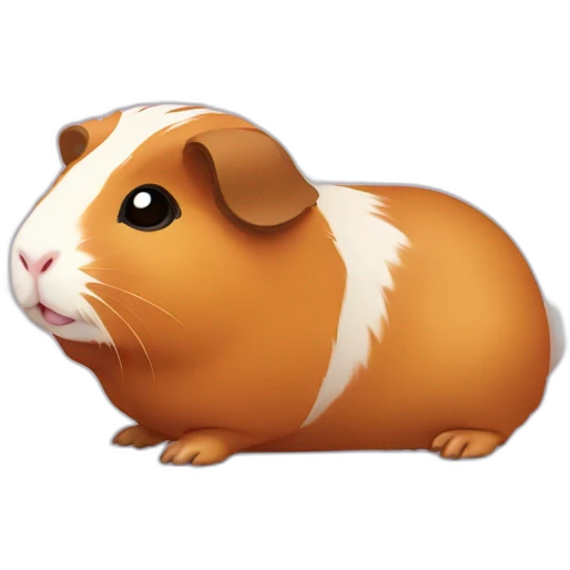 guinea pig with heart emoji