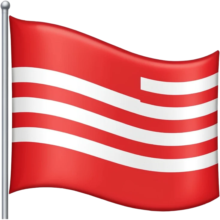 Straight flag emoji