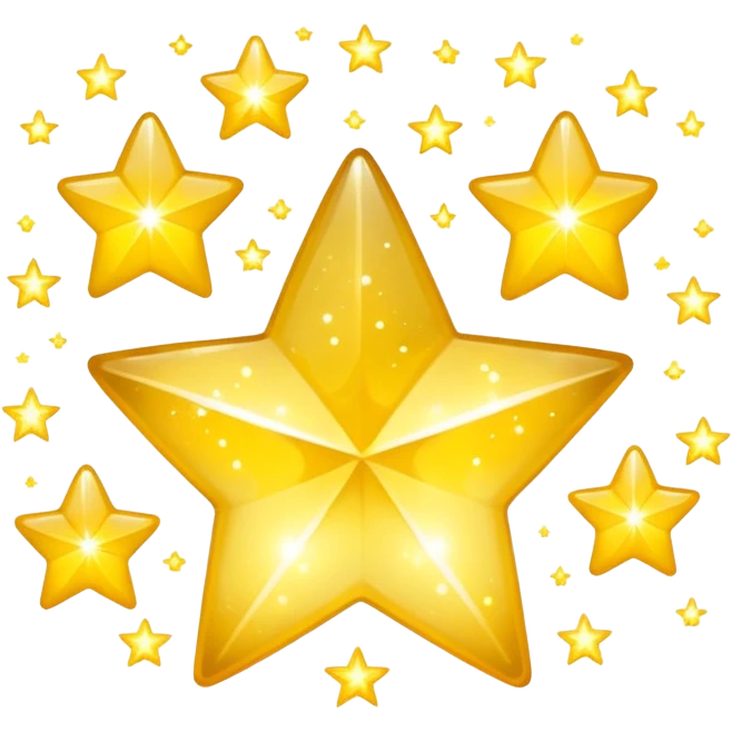 Sparkly stars emoji
